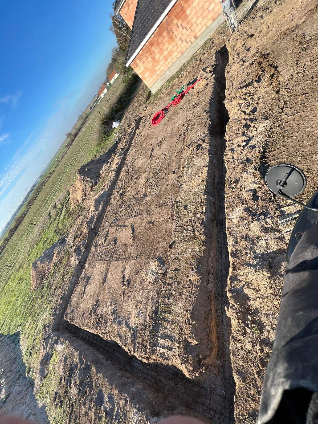 Terrain avant la construction.