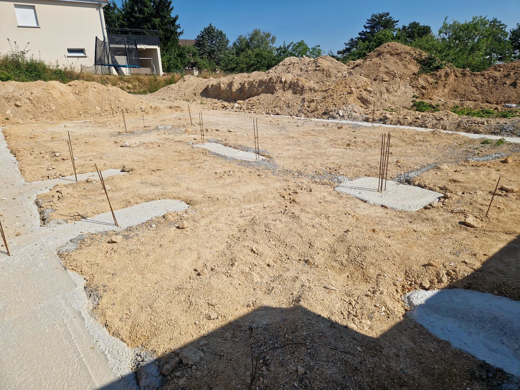 Fondations d’une seconde maison à Macey
