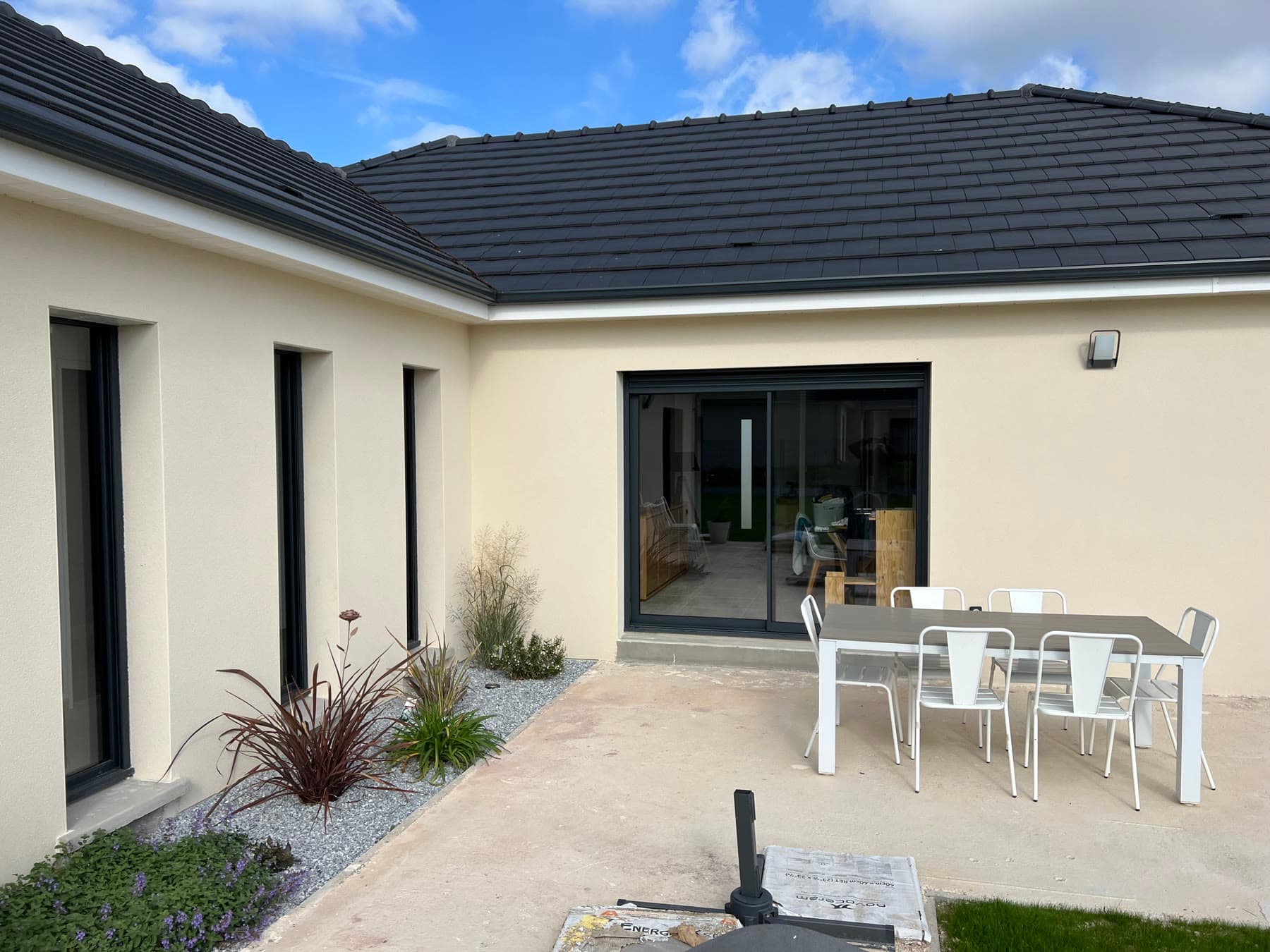 Isolation et plâtrerie d’une maison de plain-pied à Payns