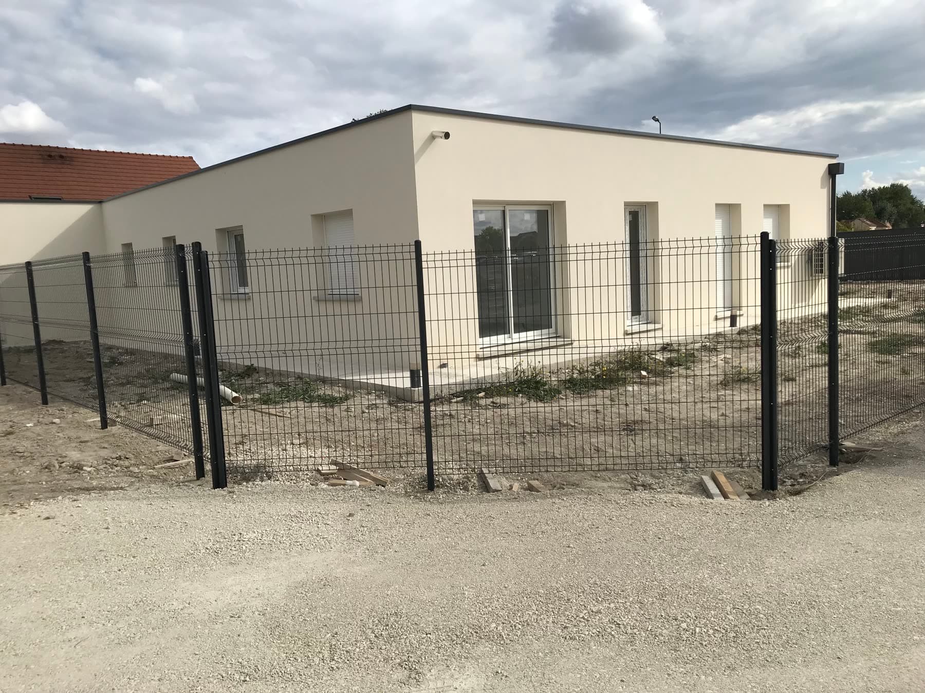 Maison contemporaine à toit plat à Rosières-près-Troyes