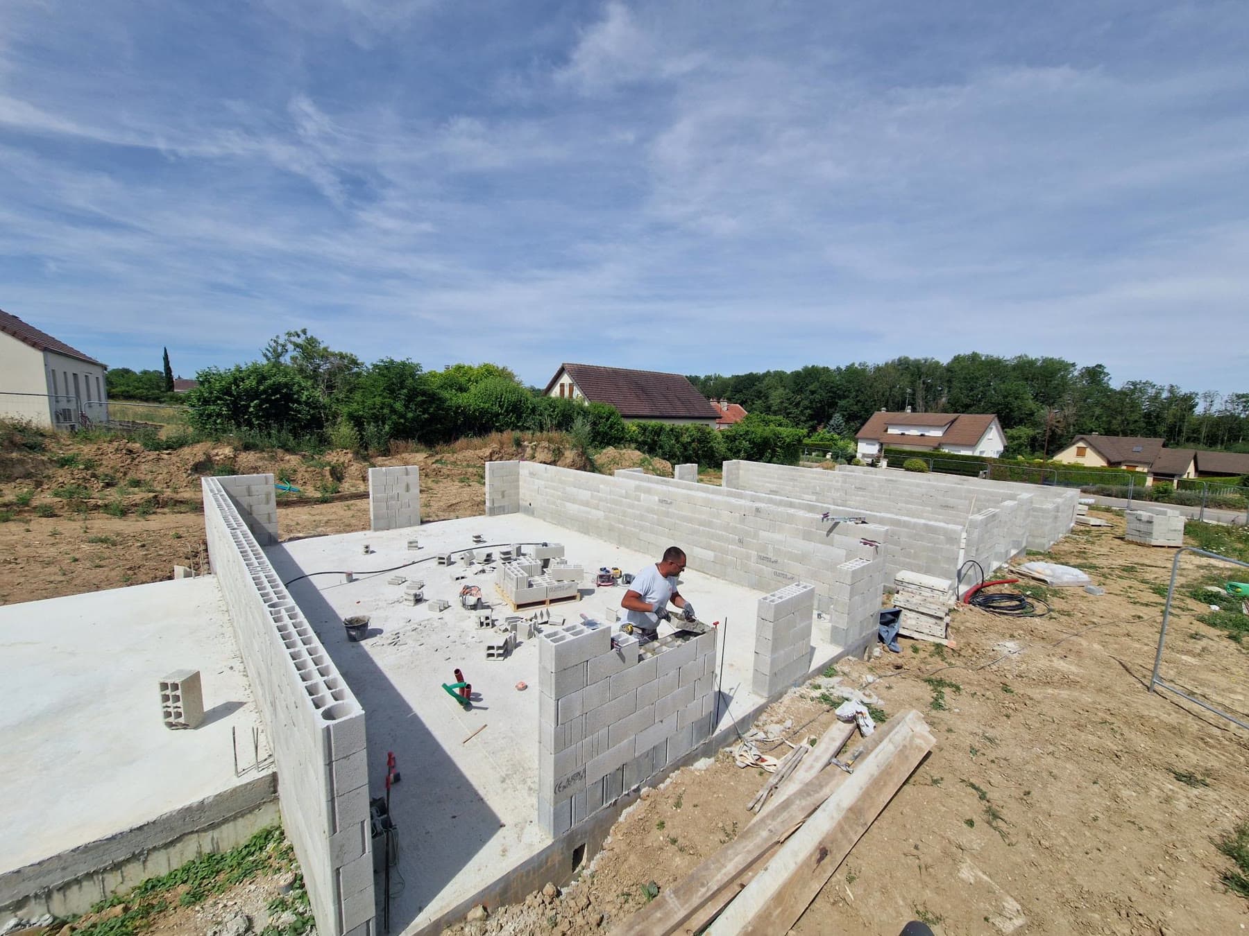 Progression de l’élévation.